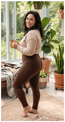 Legging Famara, Bioativa, Cor Marrom