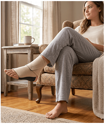 Dispositivo ReadyWrap de Velcro para Tornozelo Cor: Bege