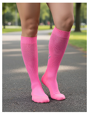 Meia Sigvaris UP25, 20-30 mmHg, cor: Rosa