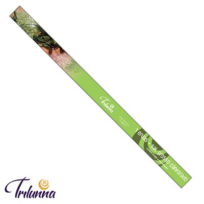 Incenso Trilunna Semi-Massala - 7 Ervas + Sal Grosso Cânforado