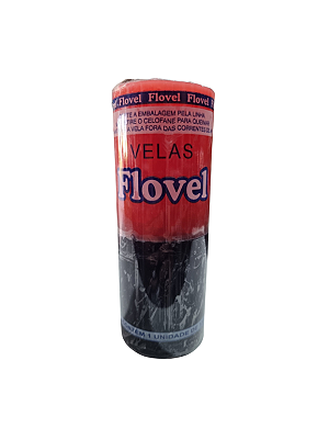 Vela 7 dias Flovel 335g - Vermelha / Preta