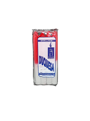 Vela Duquesa 18g - Vermelha / Branca