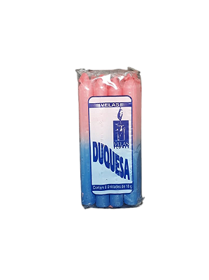 Vela Duquesa 18g - Rosa / Azul Claro