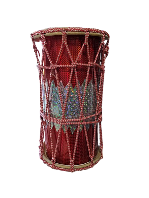 Tambor de Cordas - Vermelho e Branco