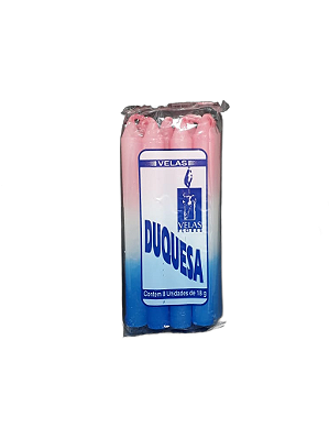 Vela Duquesa 18g - Rosa / Branca / Azul