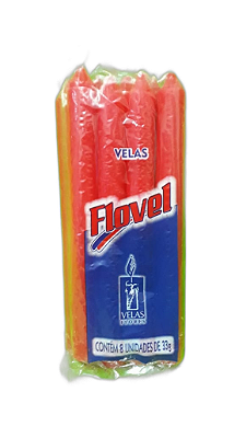 Vela Flovel 33g - Vermelha