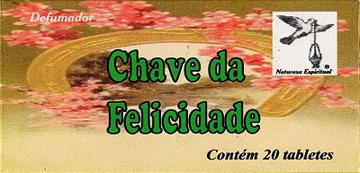 DEFUMADOR TABLETE - CHAVE DA FELICIDADE