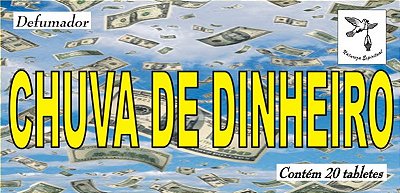 DEFUMADOR TABLETE - CHUVA DE DINHEIRO