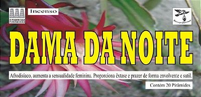 DEFUMADOR TABLETE - DAMA DA NOITE