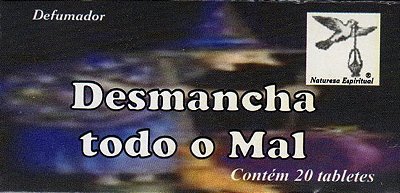 DEFUMADOR TABLETE - DESMANCHA TODO O MAL