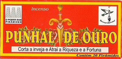 DEFUMADOR TABLETE - PUNHAL DE OURO