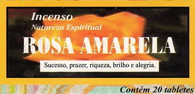 DEFUMADOR TABLETE - ROSA AMARELA