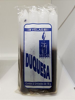 Vela Duquesa 18g - Branca / Preta