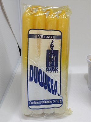 Vela Duquesa 18g - Amarela / Branca