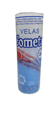 Vela 7 dias Cometa 265g - Branca / Azul