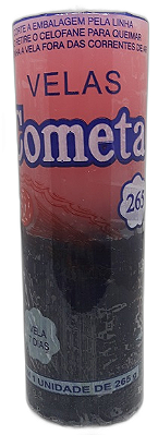 Vela 7 dias Cometa 265g - Rosa / Preta