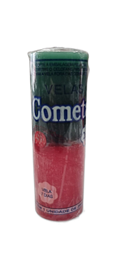 Vela 7 dias Cometa 265g - Verde / Vermelha