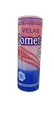 Vela 7 dias Cometa 265g - Rosa / Branca / Azul