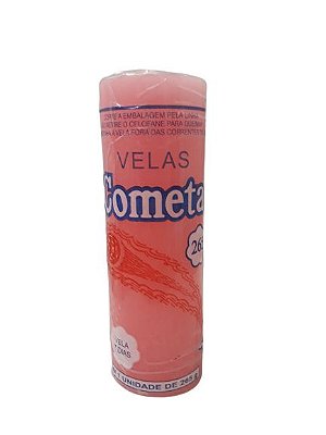 Vela 7 Dias Cometa 265g - Rosa