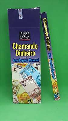 INCENSO - CHAMANDO DINHEIRO - FABRICA DO AROMA