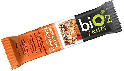 Barra de Cereais Orgânica Bio2 Damasco+7Castanhas - 25g