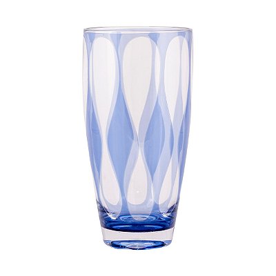 Copo alto acrílico azul