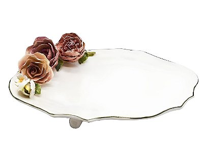 Bandeja Maria G Jardim de Monet 44 cm x 32 cm
