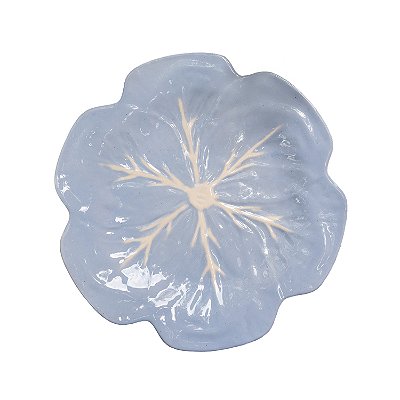 Prato sobremesa couve azul
