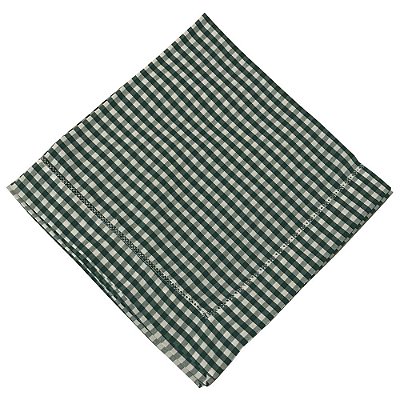 Guardanapo algodão xadrez verde