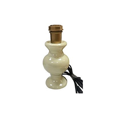 Mini base de abajur creme