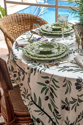 Toalha de mesa azeitonas (3m x 1,25m)