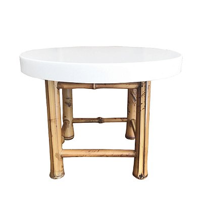 Banqueta de mesa bambu e corian M