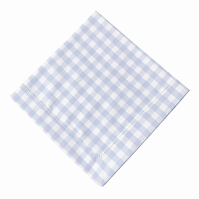 Guardanapo vichy azul claro