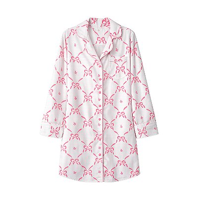 Camisola manga longa laços rosa - tamanho único