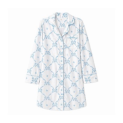 Camisola manga longa laços azul - tamanho único