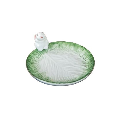 Prato Coelhinho com Borda Verde