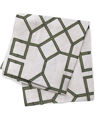 Toalha de mesa estampa gráfica bambu verde (2,5 x 1,5m)