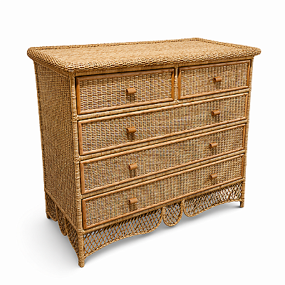 Cômoda de junco