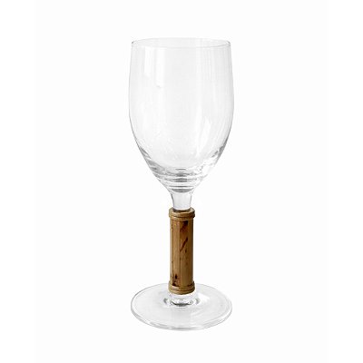 Taça de Vinho com Pé de Bambu