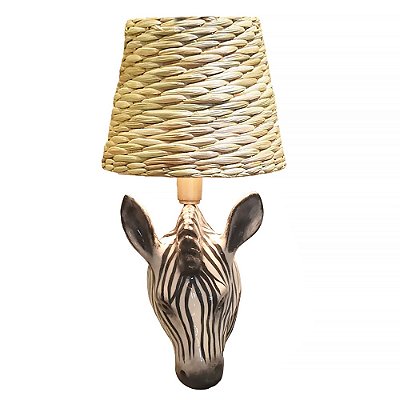 Arandela zebra P com cúpula de taboa