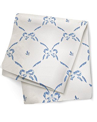 Toalha laço azul quadrada 1,52 X 1,52