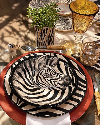 Bowl para pasta zebra
