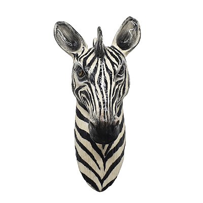 Vaso de cerâmica de parede cabeça de zebra G