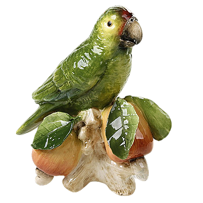 Papagaio no tronco com cajus