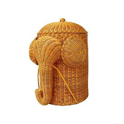 Cesta de rattan elefante