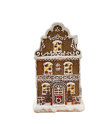Enfeite de Natal casa gingerbread