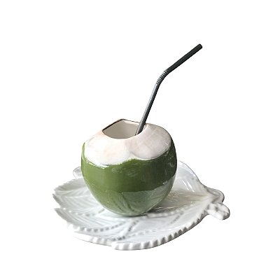 Conjunto Prato Folha e Coco