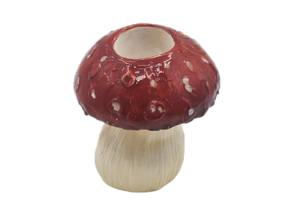 Pré-venda Mini vaso cogumelo vermelho Zanatta Casa