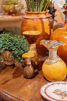 Vaso gota caramelo e mostarda Zanatta Casa