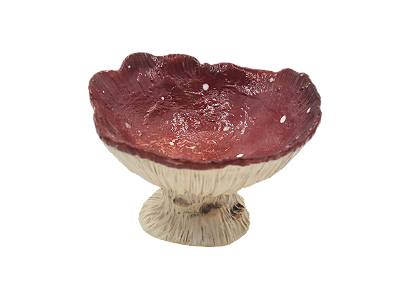Pré-venda Petisqueira funda de cogumelo vermelho com pé P Zanatta Casa